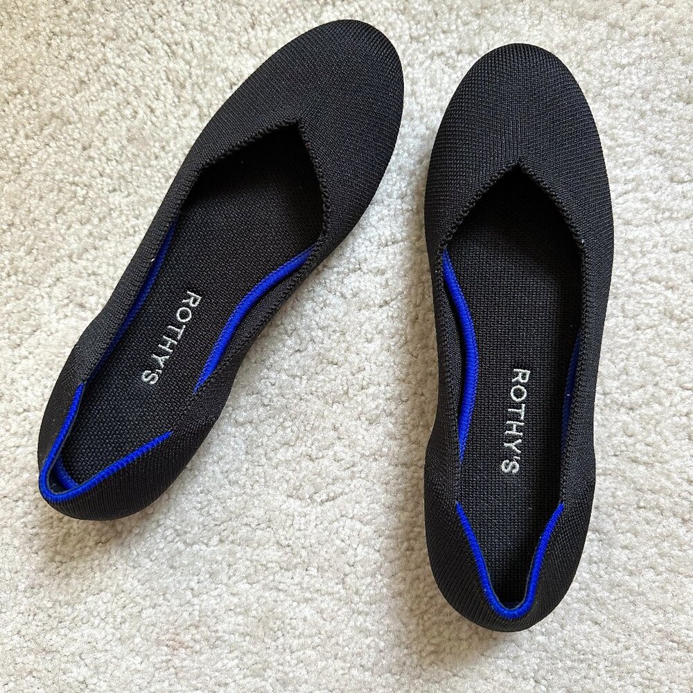 Rothy's The Flat - Color: Black Solid